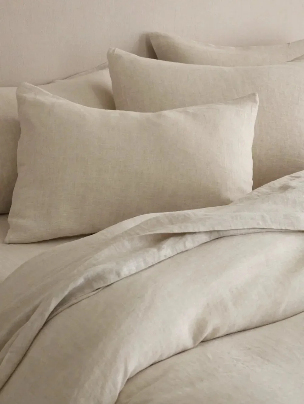 NWT Quince European Linen Duvet Cover Set King Cal King Natural Chambray